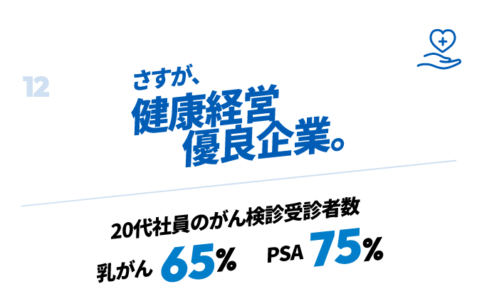 さすが、健康経営優良企業。