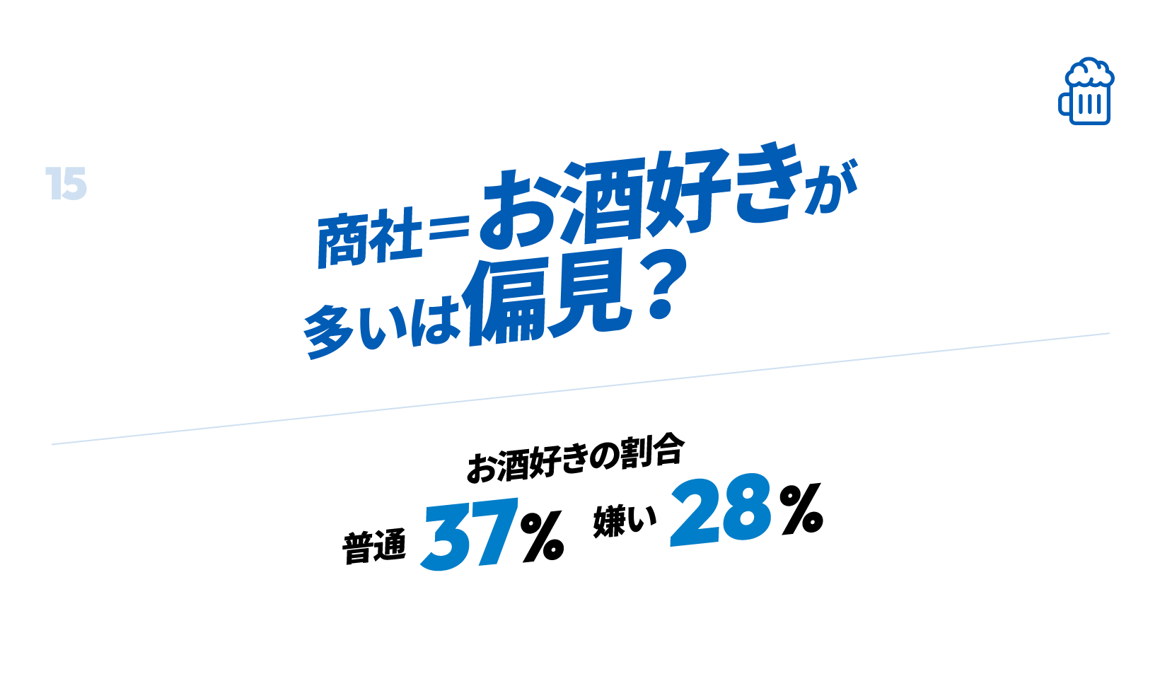 商社＝お酒好きが多いは偏見？