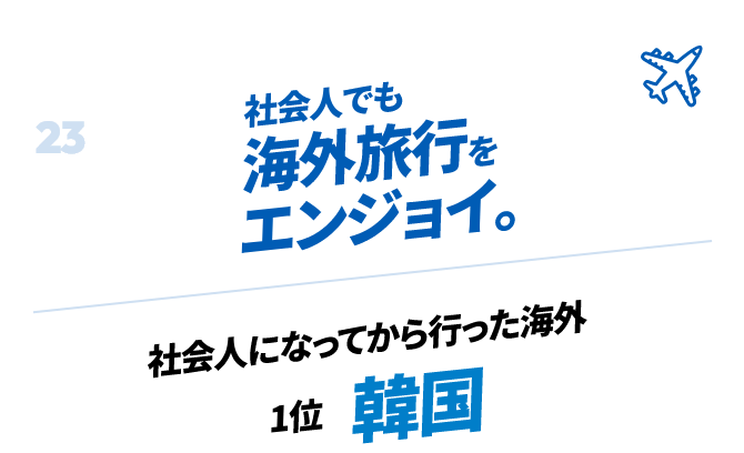 社会人でも海外旅行をエンジョイ。